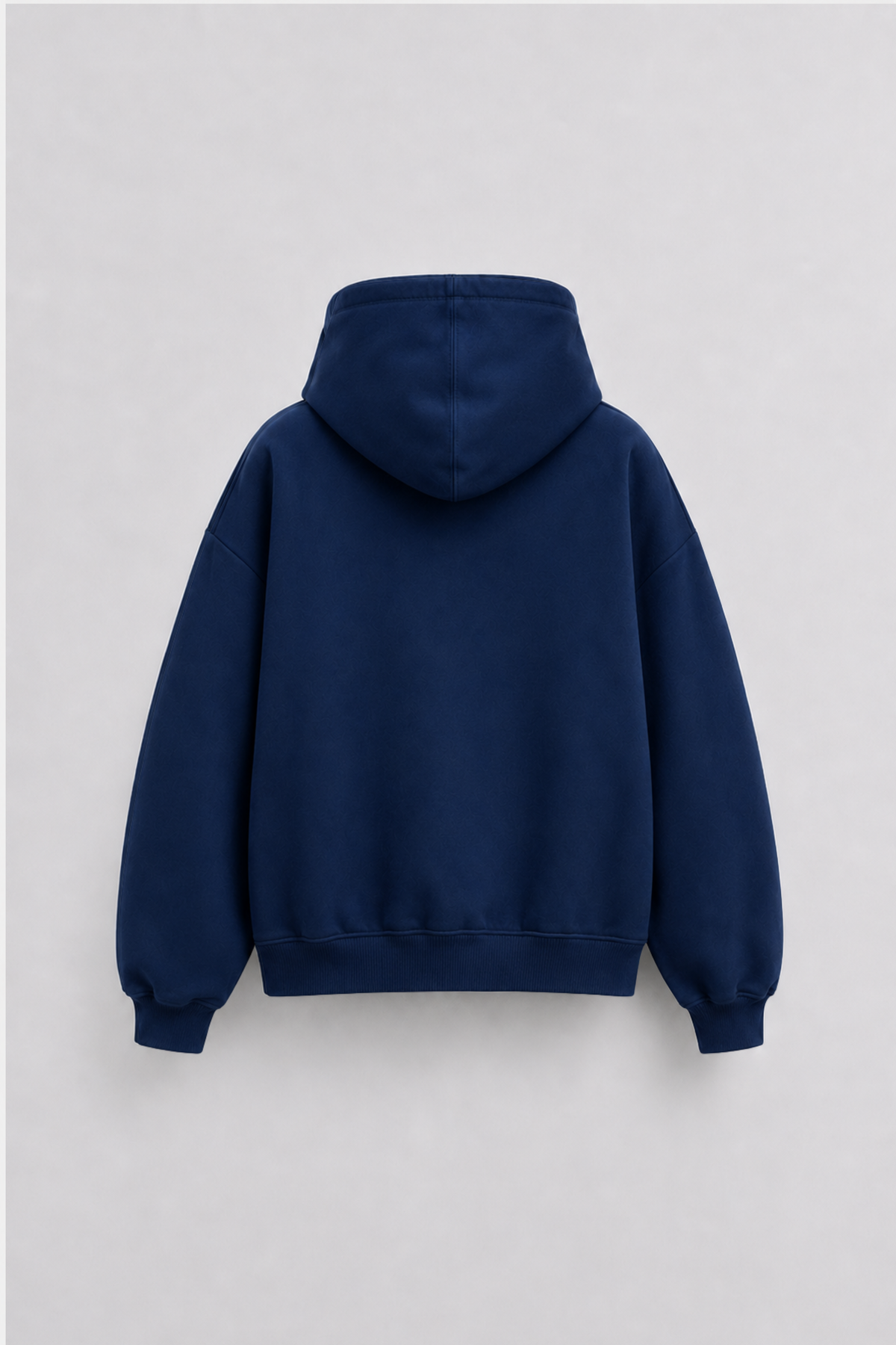 Zip Hoodie Boxy Blanks Navy