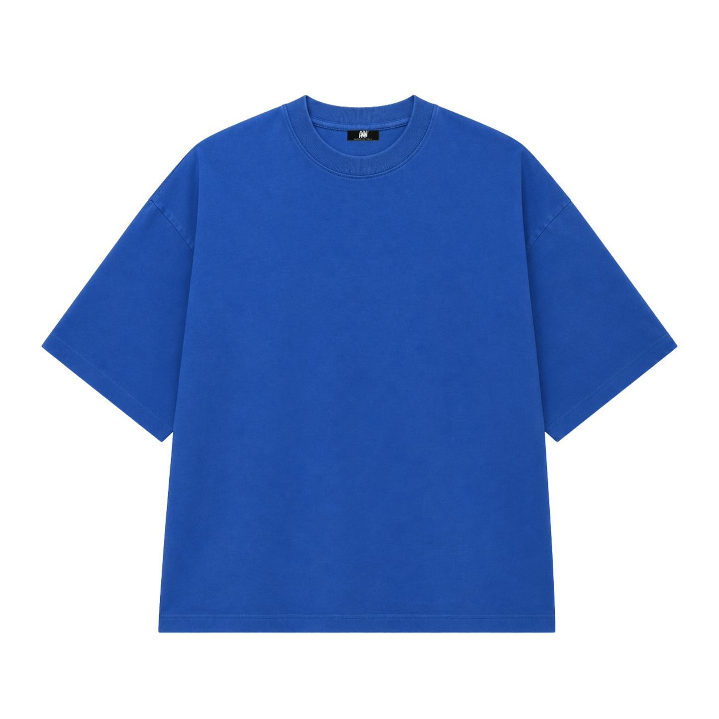 T-shirt Boxy Blu Back logo