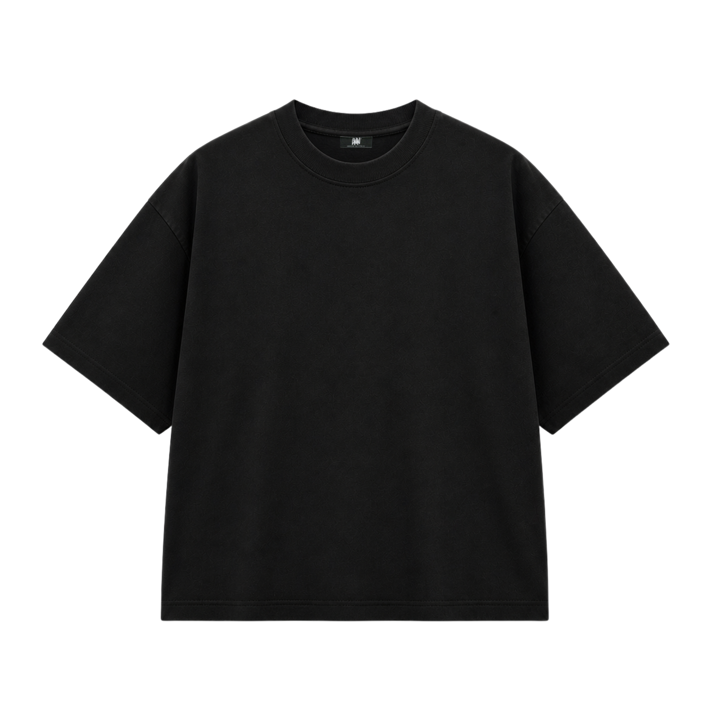 T-shirt Boxy Black Back logo