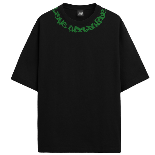 T-SHIRT GIROCOLLO RICAMATO LEAVE WORLDWIDE