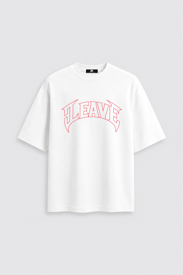 T-shirt Gothic Leave White
