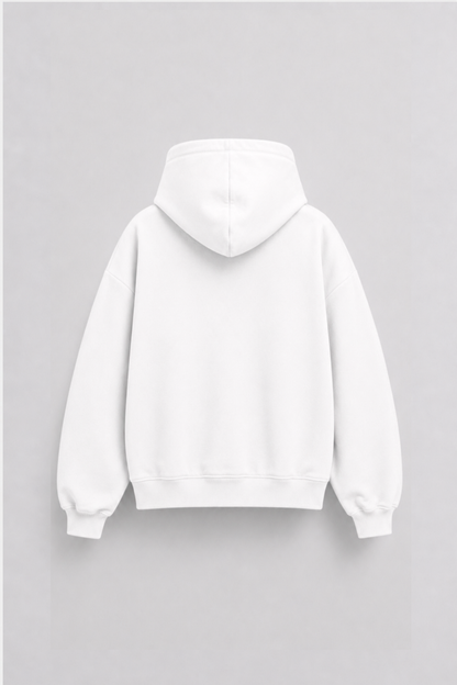 Sudadera con capucha y cremallera, corte holgado
