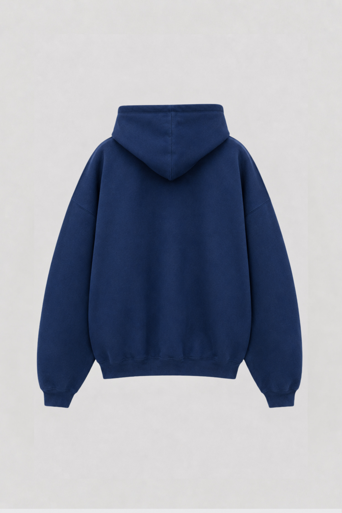 Zip Hoodie Boxy Leave Navy