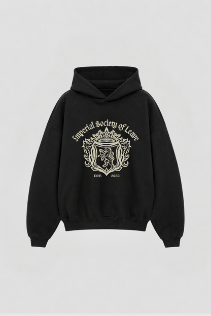 Hoodie Boxy Campus Black