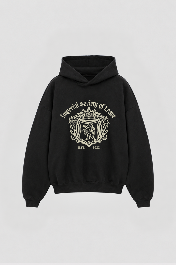 Hoodie Boxy Campus Black