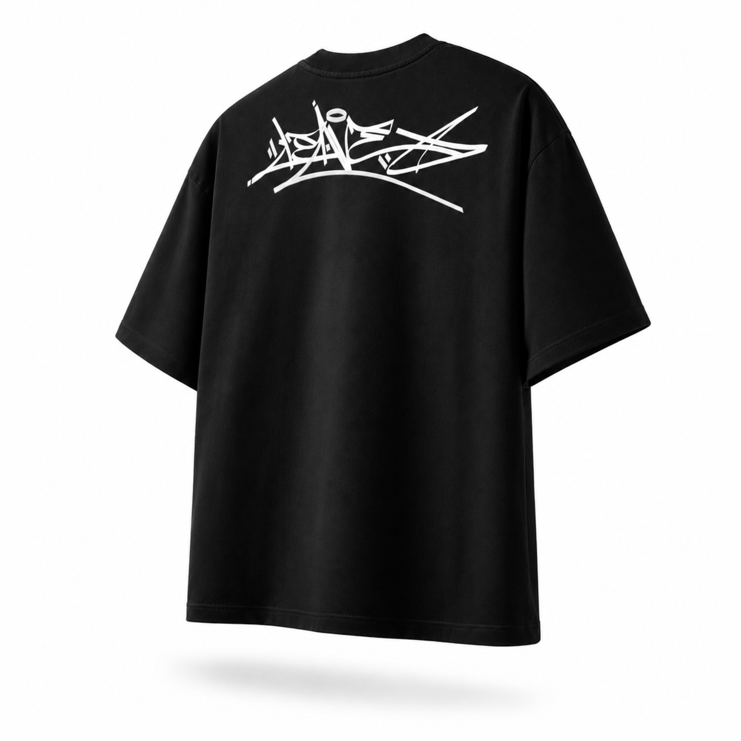 T-shirt Boxy Black Back logo
