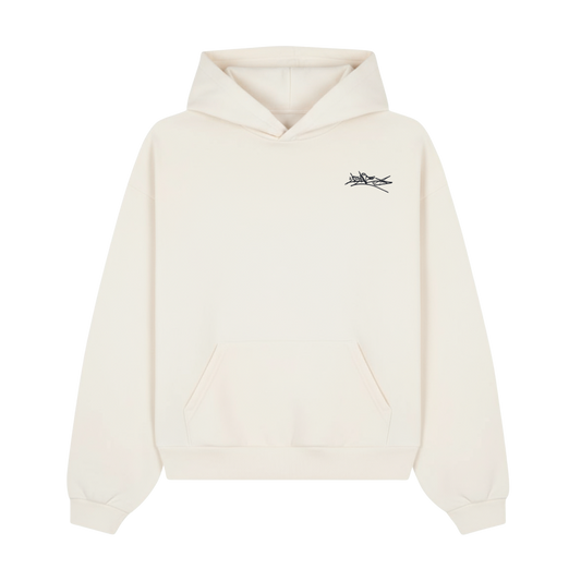 HOODIE BOXY FIT PANNA LEAVE