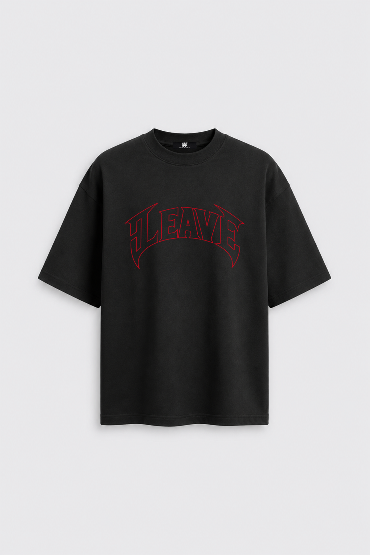 T-shirt Gothic Leave Black