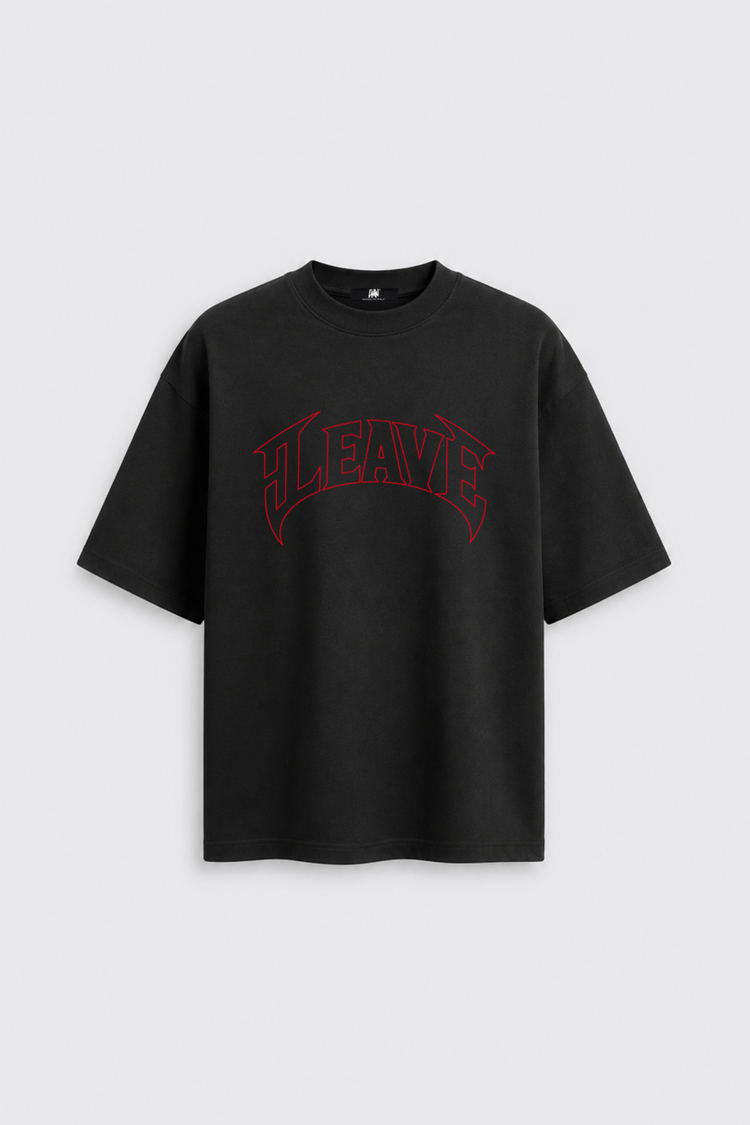 T-shirt Gothic Leave Black