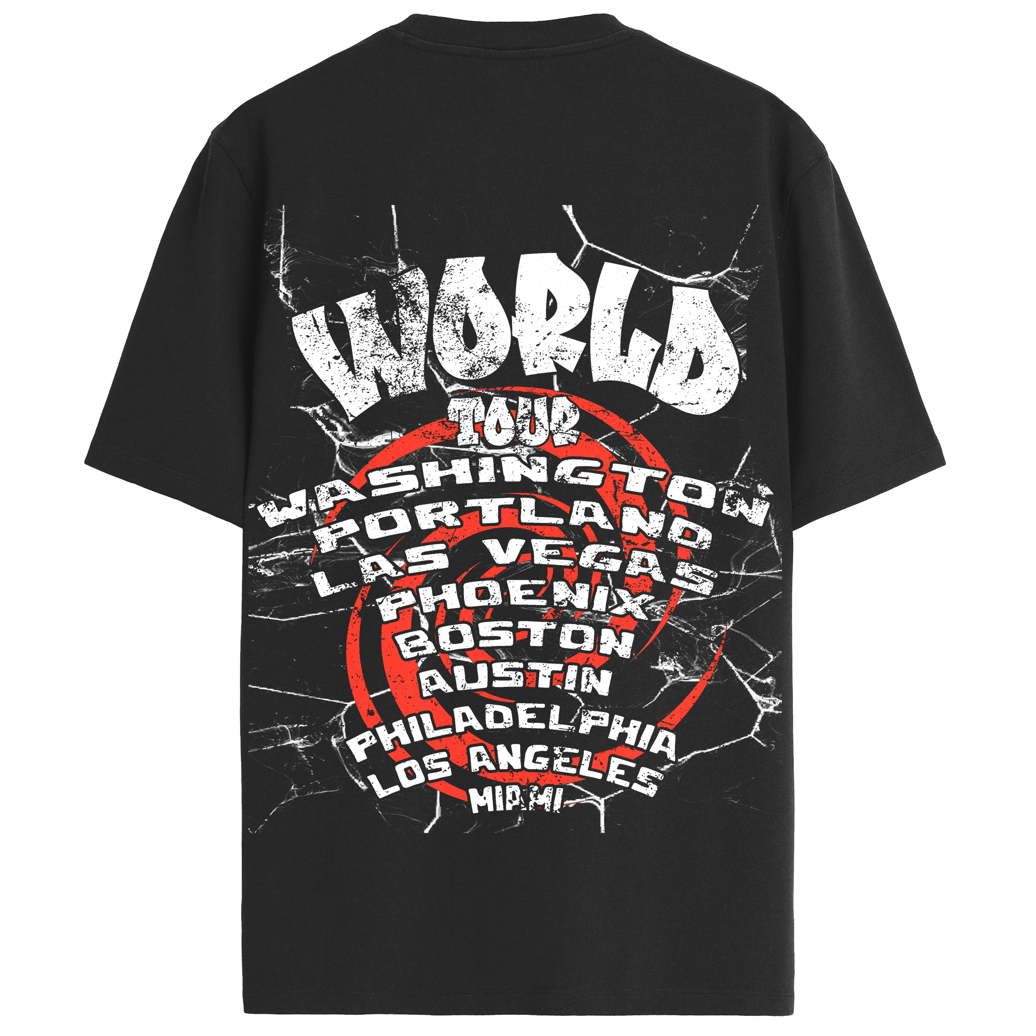 T-SHIRT - WORLD TOUR FROM U.S.A CITIES